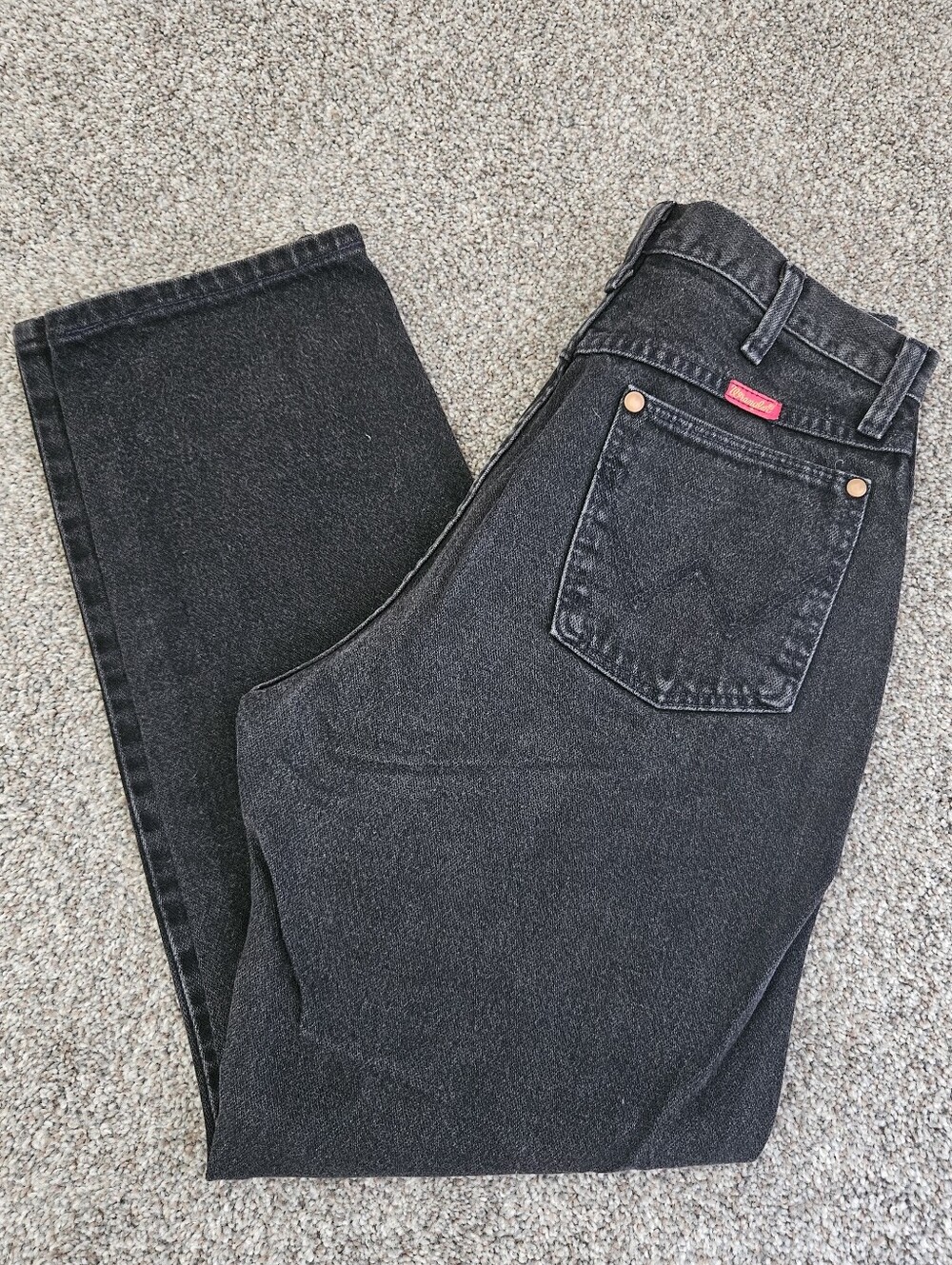 Wrangler Vintage Red Label Black High Rise Slim Fit Jeans Size 11x32